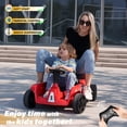 thumbnail image 2 of Voltz Toys 24V 2 Seater Family Parent-Children Ride-On Car for Kids - Electric Vehicle with Remote Control, LED Lights, and Music, 2 of 6