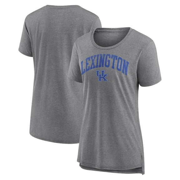 Women's Gray Kentucky Wildcats Arched City Tri-Blend T-Shirt
