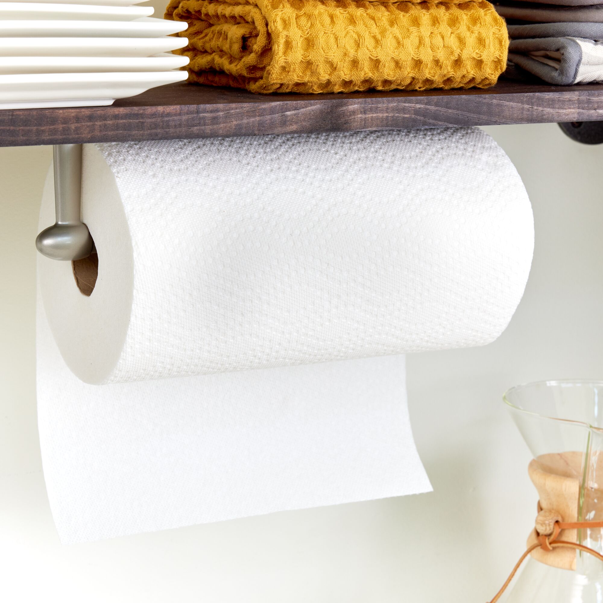 iDesign Orbinni Wall Mounted Steel Paper Towel Holder, Satin - image 4 of 9