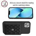 thumbnail image 3 of for iPhone 14 Wallet Case with Card Holder, Elegant Durable PU Leather Protective Magnetic Closure Flip Phone Cover Kickstand RFID Blocking for Women Girls for iPhone 14, Black, 3 of 8