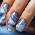 thumbnail image 1 of Adhesivo portátil para uñas BJR Fresh, azul y blanco degradado, 1 of 4