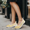 thumbnail image 4 of Wismoutput Daisy Yellow Casual Walking Shoes for Women Big Girls Skin-Friendly Convenient Slip-on Shoes Size 6-11, 4 of 7