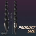 thumbnail image 5 of KUSHOR Adults Vibrating Anal Beads Butt Plug, Graduated Design Silicone Anal Vibrator with 7 Vibration Modes,Waterproof Sex Toys for Men &Women（Black）, 5 of 6