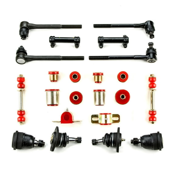Red Poly Front End Suspension Rebuild Kit Round Fits 1964 - 1968 Pontiac GTO LeMans Tempest