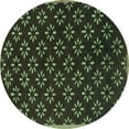 thumbnail image 1 of Ahgly Company Indoor Round Abstract Turquoise Blue Contemporary Area Rugs, 7' Round, 1 of 4