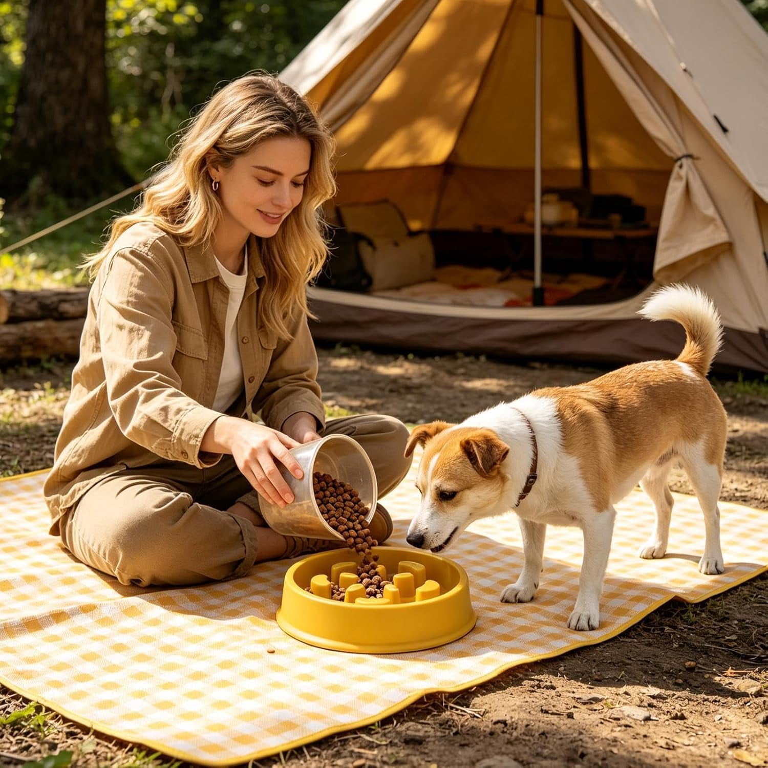 Slow Feed Dog Bowl, Lick Mat, Anti Slip, for Small and Medium Dogs