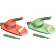 thumbnail image 1 of 2 In 1 Dumpling Maker, Kitchen Dumpling Making Tool, Manual Dumpling Maker Mould, Baking Pastry Manual Artifact For Pressing Dumpling Skin Wrapper Mould Dough Press Maker (Green+Pink), 1 of 5