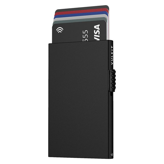Cartera VULKIT Minimalista para tarjetas de crédito RFID Slim