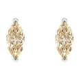 thumbnail image 3 of 1.0 Ct Marquise Cut Studs Natural Morganite 14K White Solid Solid Gold Everyday Dainty Earrings Push Back, 3 of 7