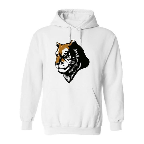 Tiger Head. Hoodie Men -Image by Shutterstock, Male Medium
