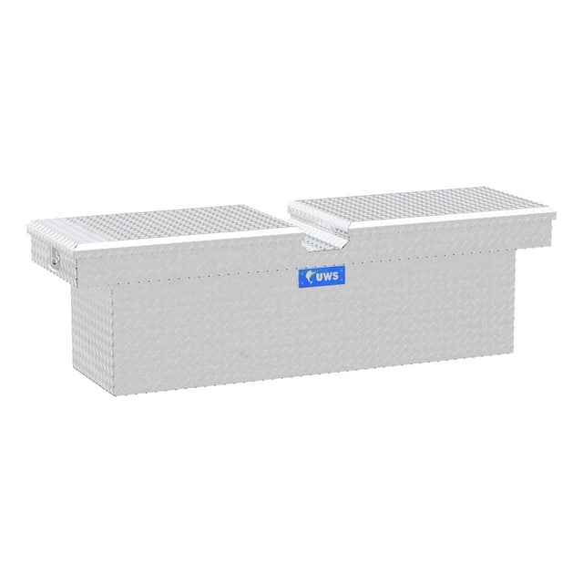 UWS TBD-69 Tool Box Crossover Deep; Gull Wing; Diamond Tread; Bright; Aluminum; 69-7/8 Inch Length x 20 Inch Width x 20-1/2 Inch Height