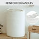 thumbnail image 2 of 58L Woven Laundry Basket,Cotton Tall Laundry Hamper for Blankets,Clothes,Pillows,Toys,Shoes Large Laundry Bin White, 2 of 5