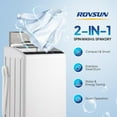 thumbnail image 3 of VINGLI 25LBS Full-Automatic Electric Laundry Machine， Portable Washing Machine with Stainless Steel Drum, 110V Compact Washer, Washer and Dryer Combo for Apartment, Dorms, RV, Grey, 3 of 14