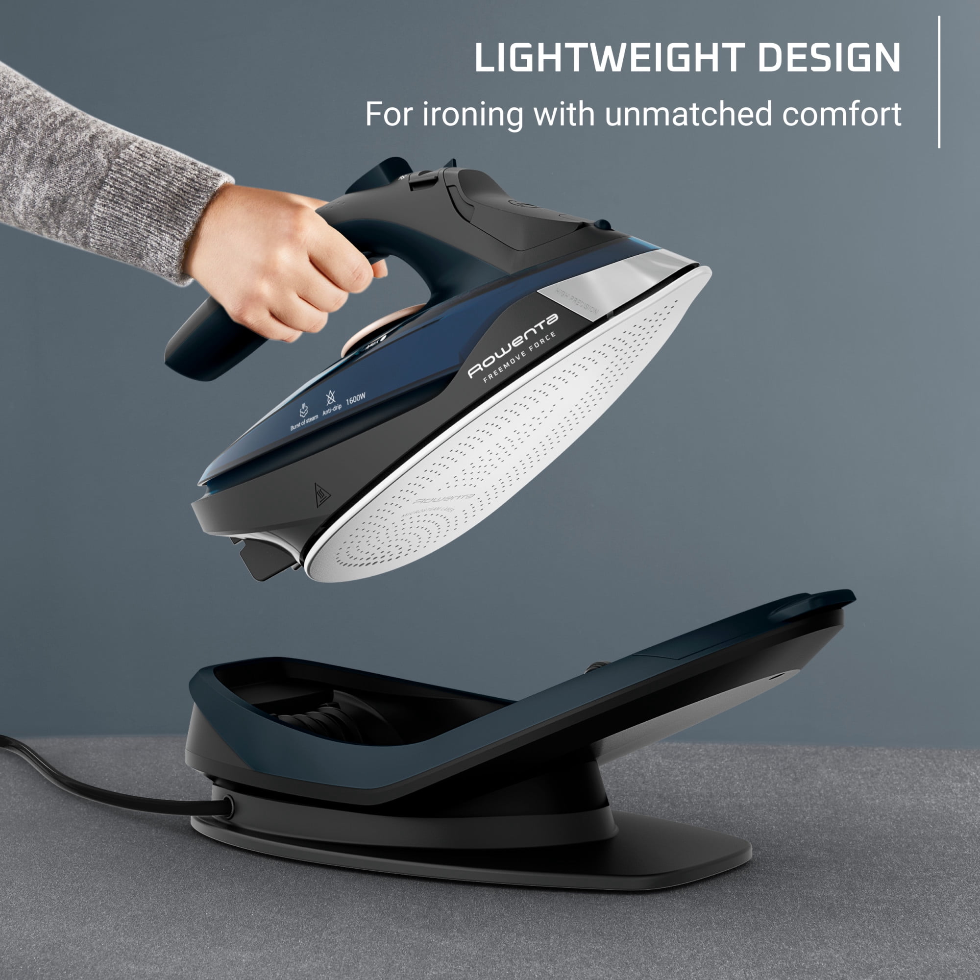 Rowenta Freemove Force, Cordless Steam Iron, Powerful and Efficient, DE6735U0