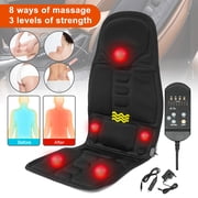 Back & Neck Massager Massage Seat Cushion with Heat, Kneading Massage Chair Pad, for Home Office