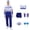 Dark Blue, variant on Halloween Cosplay Costume, Purple Green Halloween Costumes Dress for Fantasy Adventure Comic Theme Cosplay Costumes Dress Up, Halloween Party Dress Outfit Set, L