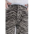 thumbnail image 6 of I AM A FASHION JUNKY Gray Zebra Stripe Printed Wide Leg Jeans, 6 of 11