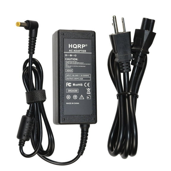 HQRP 65W AC Adapter Charger Power Supply Cord compatible with Gateway NE56R34u NE56R35u NE56R36u NE56R37u NE56R41u Laptop Notebook