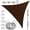 Brown, variant on ColourTree Beige Triangle Sun Shade Sail Canopy with Hardware Kit + Cables - UV Block, Water Permeable, Heavy-Duty Outdoor Awning for Patio, Garden, Yard
