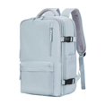 thumbnail image 1 of Mochila informal de moda, gran capacidad, impermeable, para guardar zapatos, independiente, con separación de ropa seca y húmeda, para viajes y exteriores, 1 of 6