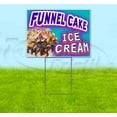 thumbnail image 1 of Funnel Cake Ice Cream (18" x 24") Yard Sign, Includes Metal Step Stake, 1 of 6