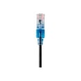 thumbnail image 2 of Monoprice SlimRun - Patch cable - RJ-45 (M) to RJ-45 (M) - 25 ft - UTP - CAT 6a - booted, snagless - black (pack of 10), 2 of 4