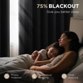 thumbnail image 4 of Cortinas Blackout Joydeco 240x240 cm Juego de 2 Paneles Burdeos, 4 of 9