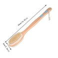 thumbnail image 3 of Jierger 17" Brush Double-Sided and Head Stiff with Soft Handle Brush , Long Handle Shower Brush,Back Scrubber,Body Exfoliator for Bath or Dry Brush,Bath Brush,Back Brush, 3 of 9