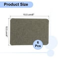 thumbnail image 2 of Uxcell 6Pcs Sofa Fabric Repair Patches Linen Fabric Patches 4.13" x 6.1" Deep Gray, 2 of 5