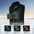 thumbnail image 5 of Baokaler Heated Vest with 10000mAh Battery Pack, Heating Vest for Women with 3-Level Temperature Control, Lightweight Rechargeable Warm Vest for Outdoor Activities in Winter, L, Black, 5 of 10