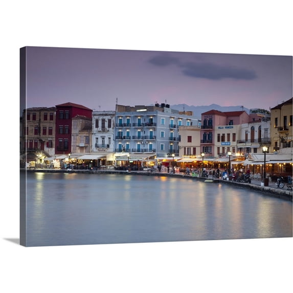Great BIG Canvas | "Chania, Creete, Greece" Canvas Wall Art - 36x24