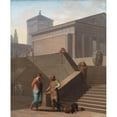 thumbnail image 3 of Nicolai Abraham Abildgaard 20x24 Black Modern Framed Museum Art Print Titled - Pamphilius and His Sevant Dave. from Terence's Andria (1802), 3 of 5