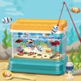 thumbnail image 1 of Artificial Mini Aquarium Electric Fish Tank Simulation Underwater World Magnetic Fishing Interactive Toys For Children, 1 of 6