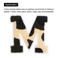 thumbnail image 4 of Letter M Chenille Stitch Sew-On Letter Patch Camouflage White 3.9" Chenille Embroidered Camo Letter Patch 2 Pack, 4 of 6