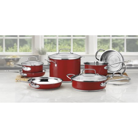 UPC 086279059062 product image for Cuisinart Chef's Classic Stainless Steel 11 Pc. Set - Metallic Red | upcitemdb.com