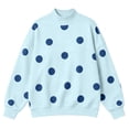 thumbnail image 6 of WhouRiu Girls Casual Neck Sweatshirts Fall Cozy Polka Dot Print Pullover Sweatshirt 2-15 Years, 6 of 6