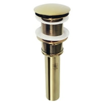 Kingston Brass EV8312 Coronet Brass Push Pop-Up Bathroom Sink Drain in Polished Brass