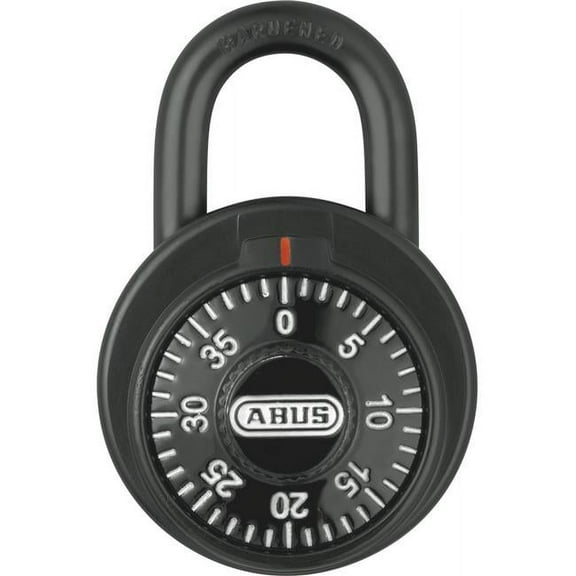 Abus Combination Padlock, Front, Black/Silver 78/50