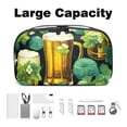 thumbnail image 3 of Saint Patrick's Day Cord Organizer Travel Bag with Waterproof Oxford Fabric, Cable Storage Organizer Case for Electronic Devices, Small Parts Storage Box - 5.9x9.44x3.14 in, 3 of 6