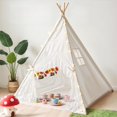 thumbnail image 1 of Tienda tipi Little Dove para niños con luces estrelladas y tapete, 1 of 8
