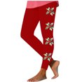 thumbnail image 3 of YOIAVAIOY Leggings de Noël pour Femmes Mode Xmas Pantalons de Yoga Décontractés Doux comme du Beurre Collants de Détente Rouges m, 3 of 6