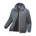 thumbnail image 3 of Little Donkey Andy Men's Waterproof Winter Jacket, Lightweight Warm Thermal Outdoor Shell with Hood for Hiking Travel Golf Type B Insulation Gray L, 3 of 7