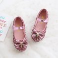 thumbnail image 3 of Girls Glitter Dress Shoes Sequins Wedding Party Princess Shoes Comfortable Slip On Flat Mary Jane Shoes, 3 of 6