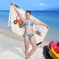 thumbnail image 5 of Coolnut Cute Truck Excavator Beach Towel Fast Drying Camping Towels Sand Free Beach Blanket Soft Absorbent Travel Sport Towel for Gym Bath Shower Swimming 30" x 60" Washcloth Gift, 5 of 7