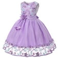 thumbnail image 2 of Girl's Embroidered Dress Girl's Evening Lace Princess Dress Flower Girl Mesh Fluffy Dress, 2 of 8