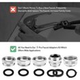thumbnail image 6 of Pack of 5 Kitchen Sink Brass Aerator Adapter Set,Male Female Sink Faucet Adapter for Garden Hose,Water Filter,Standard Hose via Diverter,Faucet Adapter Kit,Hand Tools Kits, 6 of 6