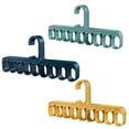 thumbnail image 1 of Dalazy 3PCS Clothes Hangers Nine Holes Cascading Hanger Hanging Simple Drying Racks Organizer Scarf Laundry Underwear, 1 of 6