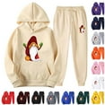 thumbnail image 1 of UVEASISHA Men's Sweatsuit Set Santa Claus Print Hoodie Tracksuit Outfit Long Sleeve Sweatshirt and Drawstring Long Pant Track Suit 2 Piece Joggers Two Piece Sport Set Sales Today Clearance, 1 of 7