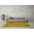 thumbnail image 3 of Ahgly Company Machine Washable Indoor Rectangle Oriental Yellow Industrial Area Rugs, 5' x 7', 3 of 4
