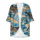 thumbnail image 4 of Cárdigan de manga larga para mujer, blusa informal estampada con bolsillo, abrigo tipo cárdigan para mujer, 4 of 5